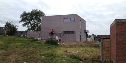 Nieuwbouw woning in houtskeletbouw te Ophasselt (Oost-vlaanderen)